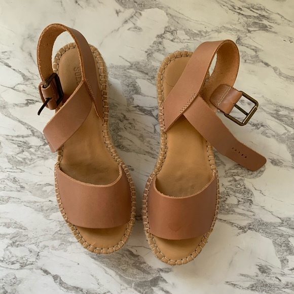 Soludos platform leather espadrilles - Picture 2 of 6